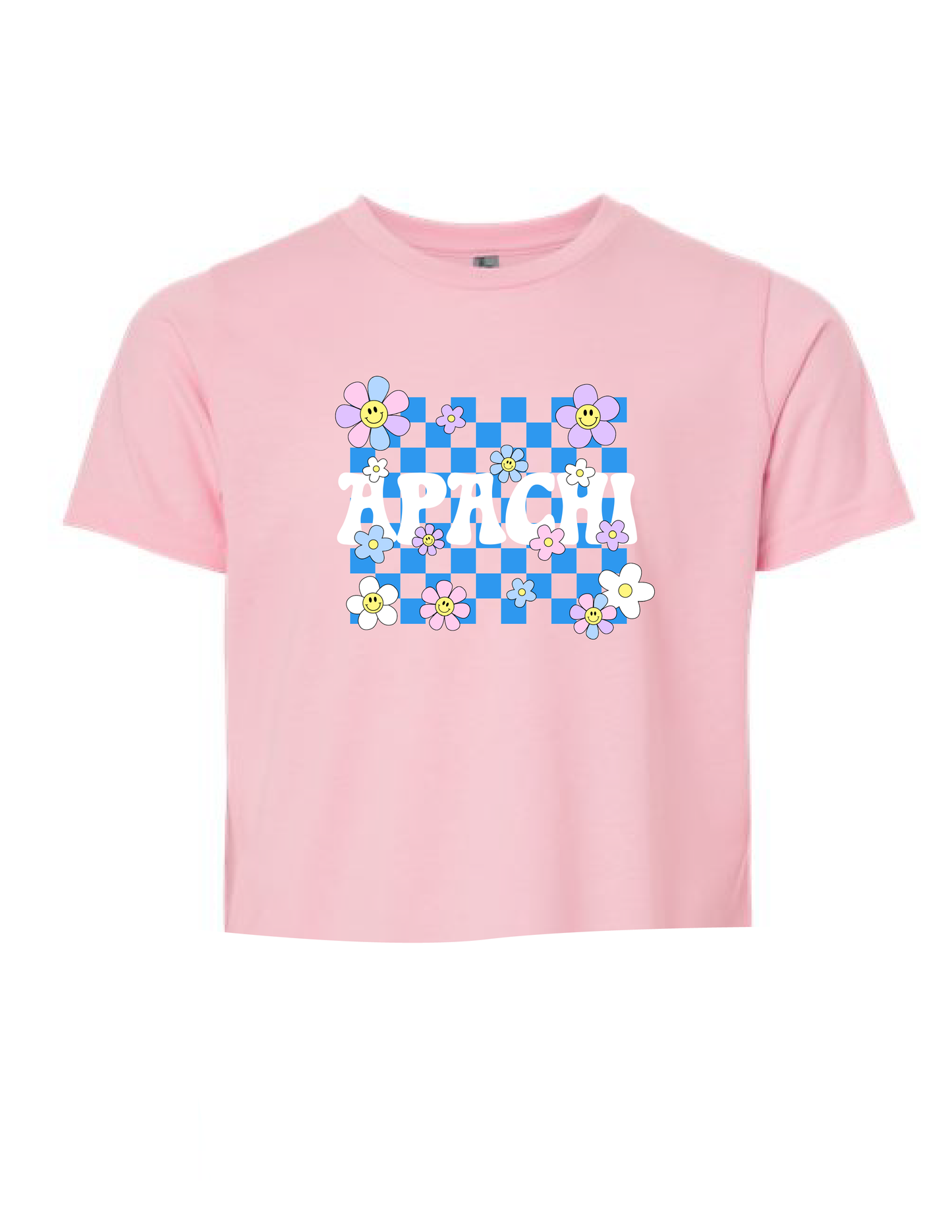 CUSTOM Floral Smiley Tee
