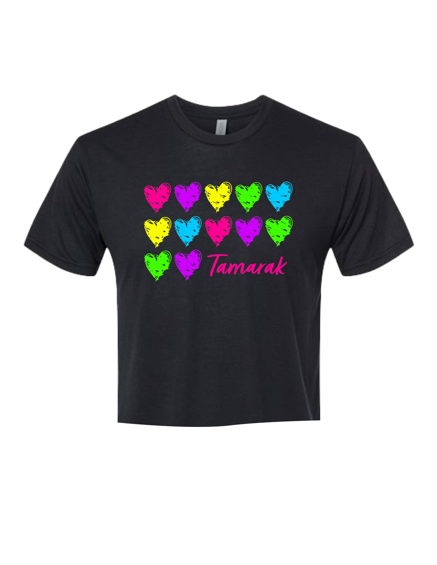 CUSTOM Neon Hearts Tee/Tank