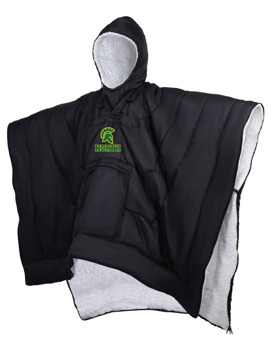 NEW! 12U NORTHBROOK SPARTANS BASEBALL North Embroidered Hooded Blanket