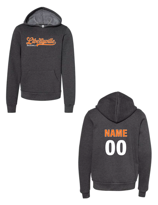 LIBERTYVILLE WILDCATS BASEBALL Personalized Script Hooded Pullover