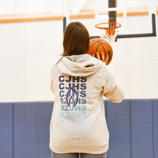 CJHS/RZJHS Ombre Repeat Zip Up