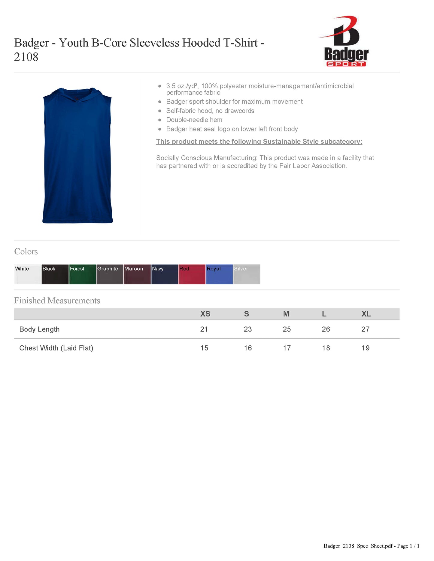 DFYWF D Hooded Dri Fit Tank
