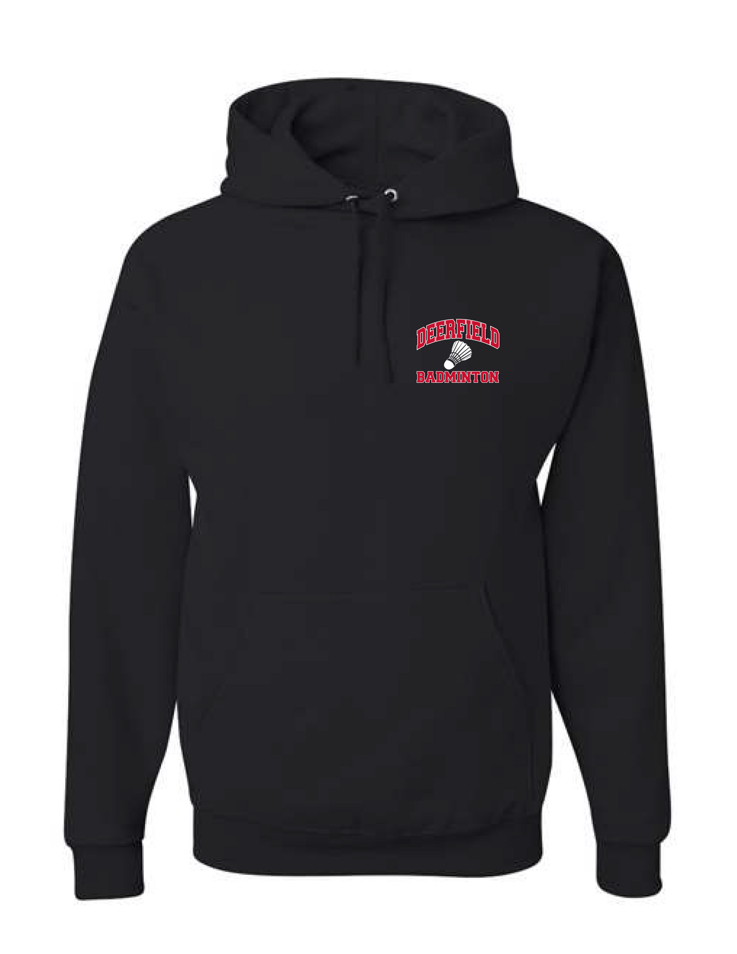 DHS BADMINTON Black Logo Hooded Pullover