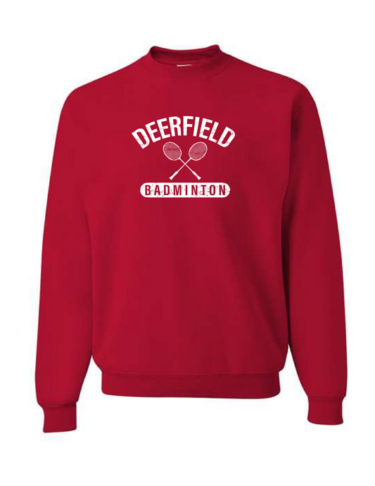 DHS BADMINTON Red Sport Campus Crew Neck Pullover