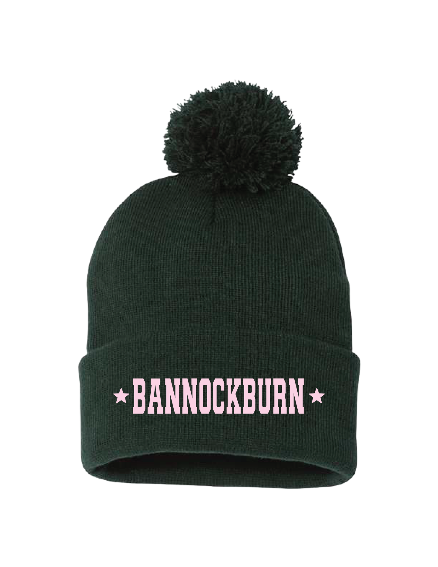 BANNOCKBURN Pink Stars Pom Beanie