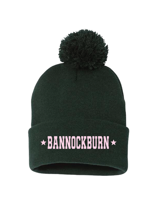 BANNOCKBURN Pink Stars Pom Beanie