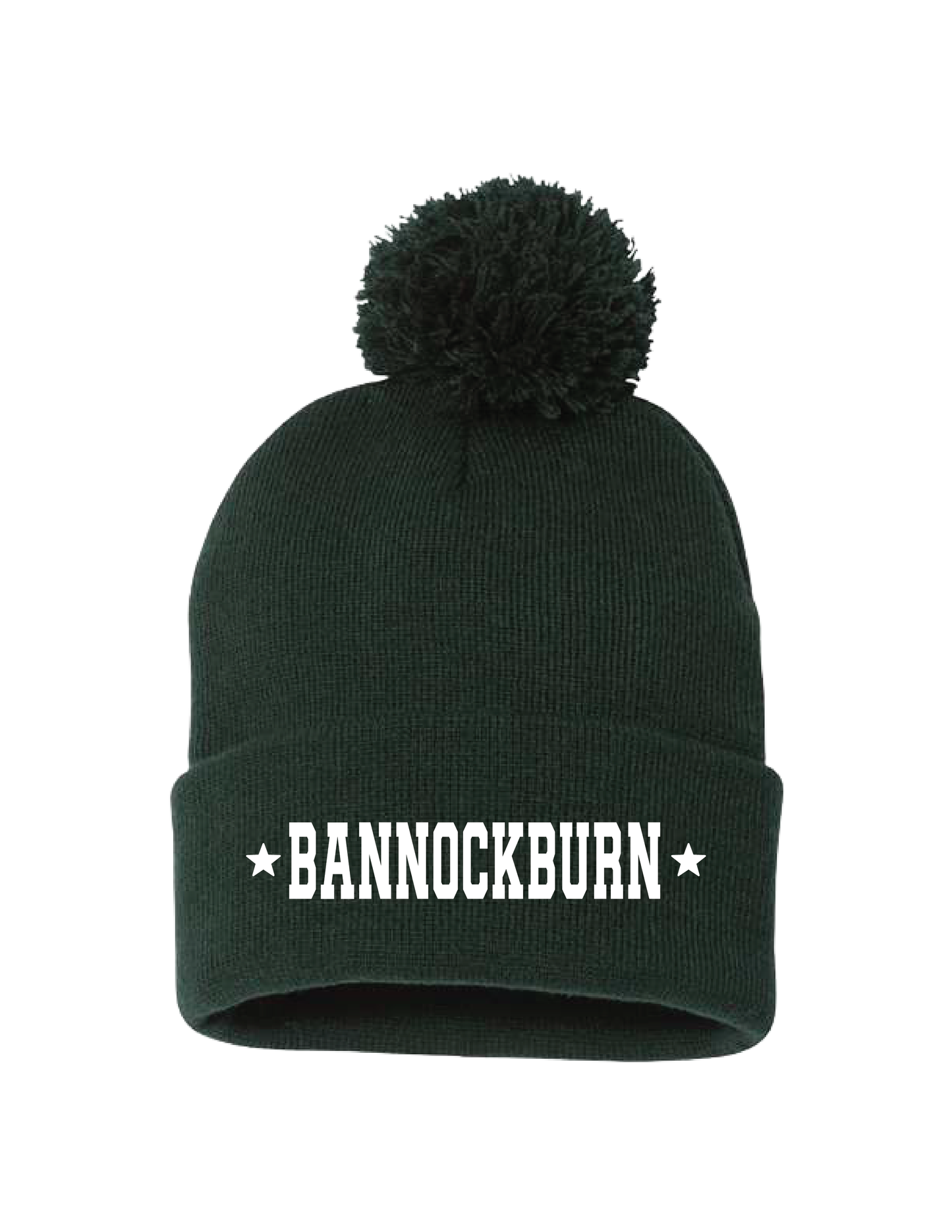 BANNOCKBURN White Stars Pom Beanie