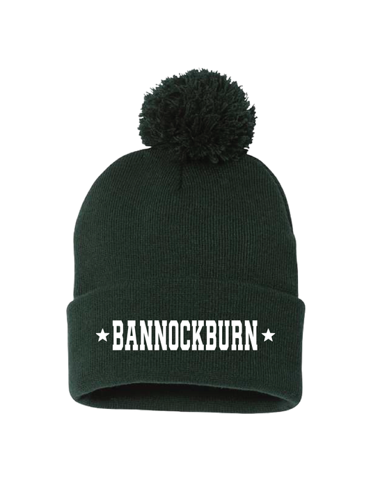 BANNOCKBURN White Stars Pom Beanie