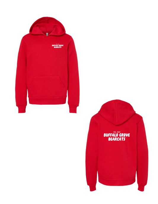 BG BEARCATS Red Bubble Hooded Pullover