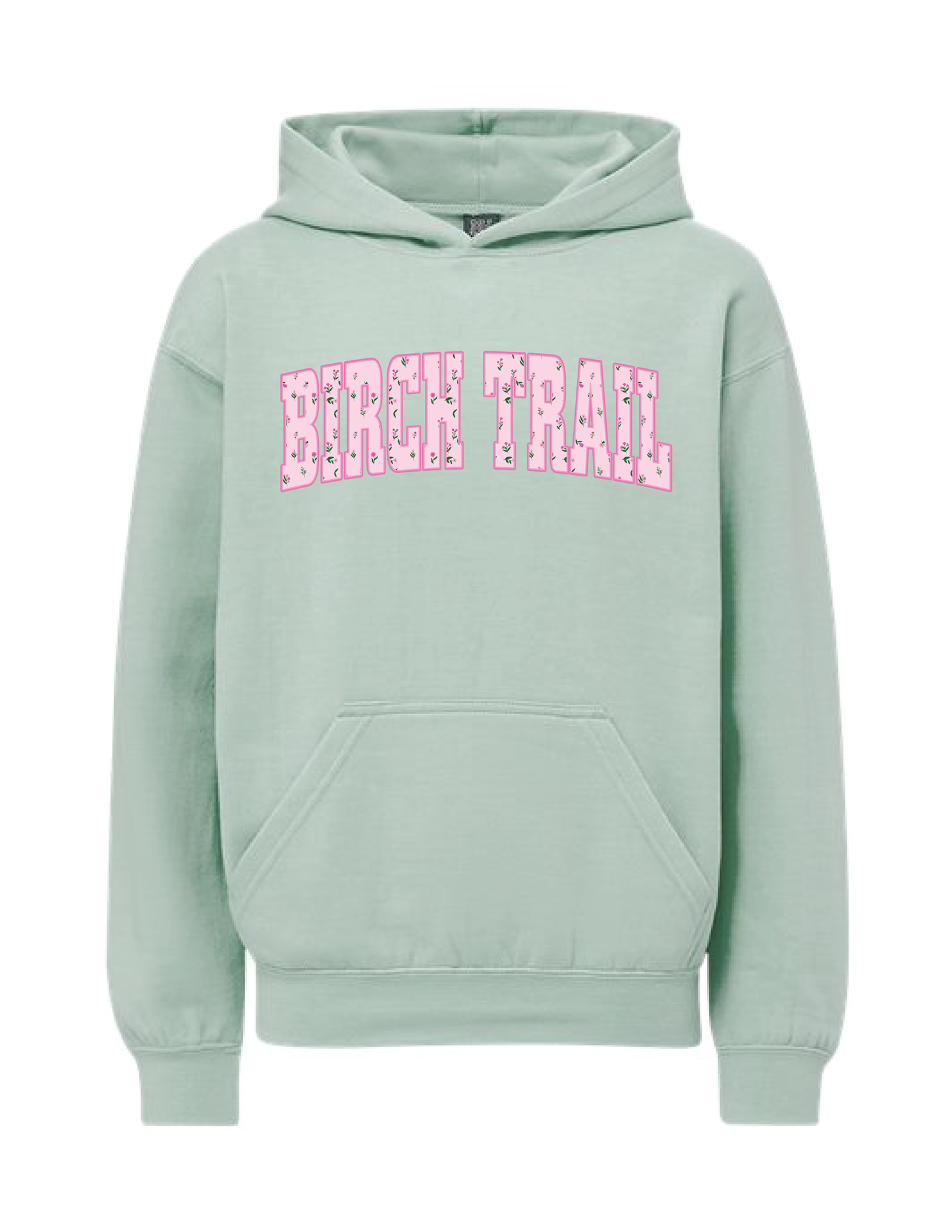 CUSTOM Floral Campus Hooded Pullover