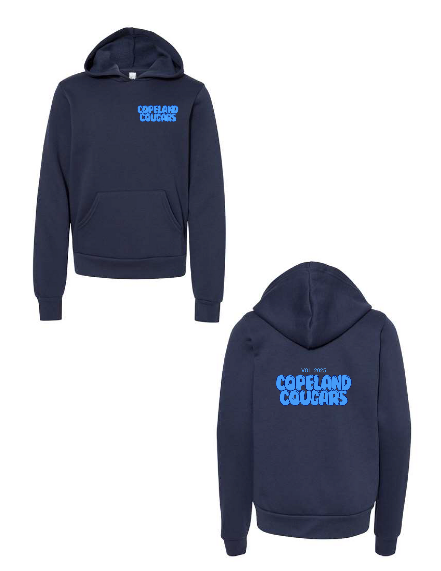 COPELAND Blue Bubble Hooded Pullover