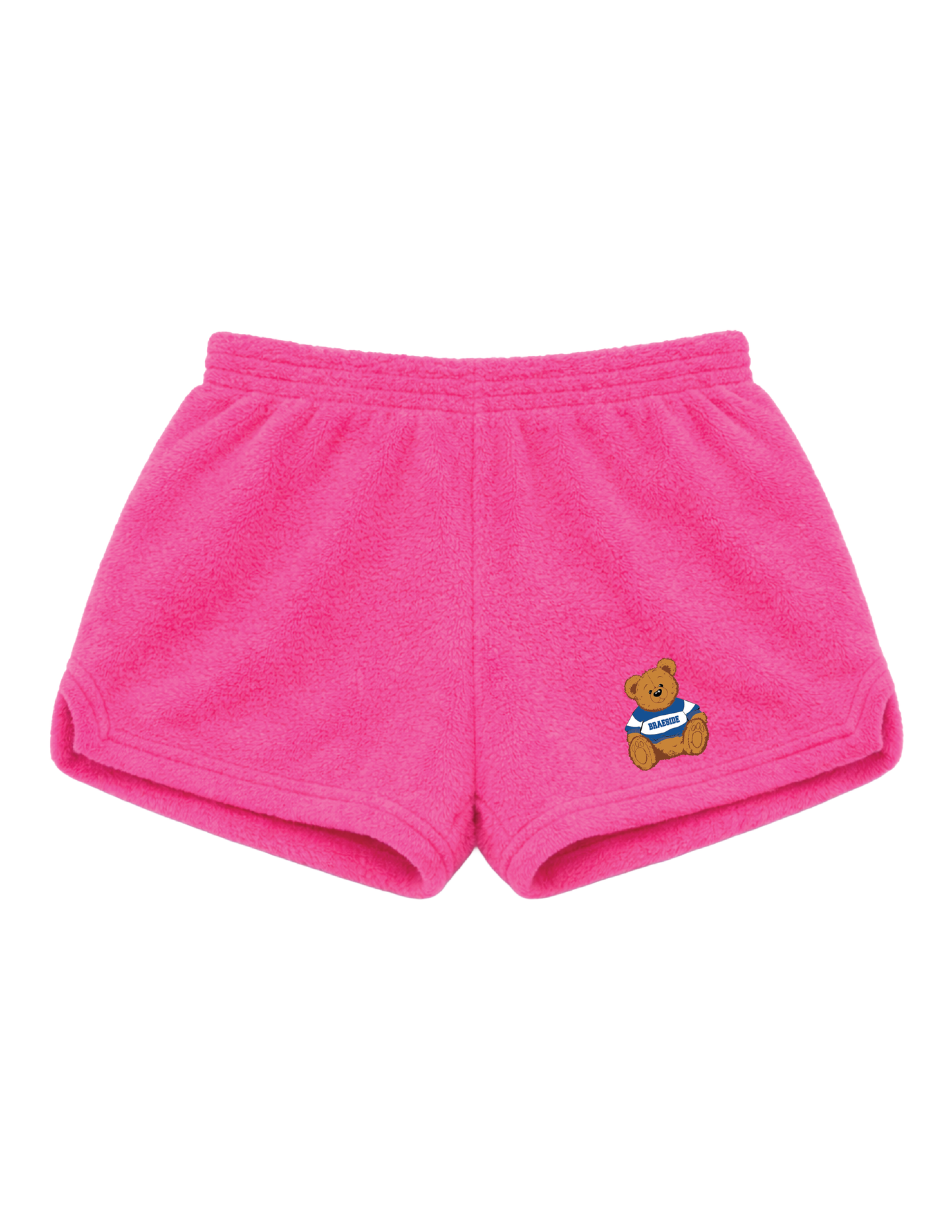 BRAESIDE Collegiate Bear Fuzzy Shorts