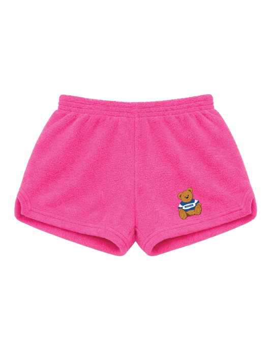 BRAESIDE Collegiate Bear Fuzzy Shorts