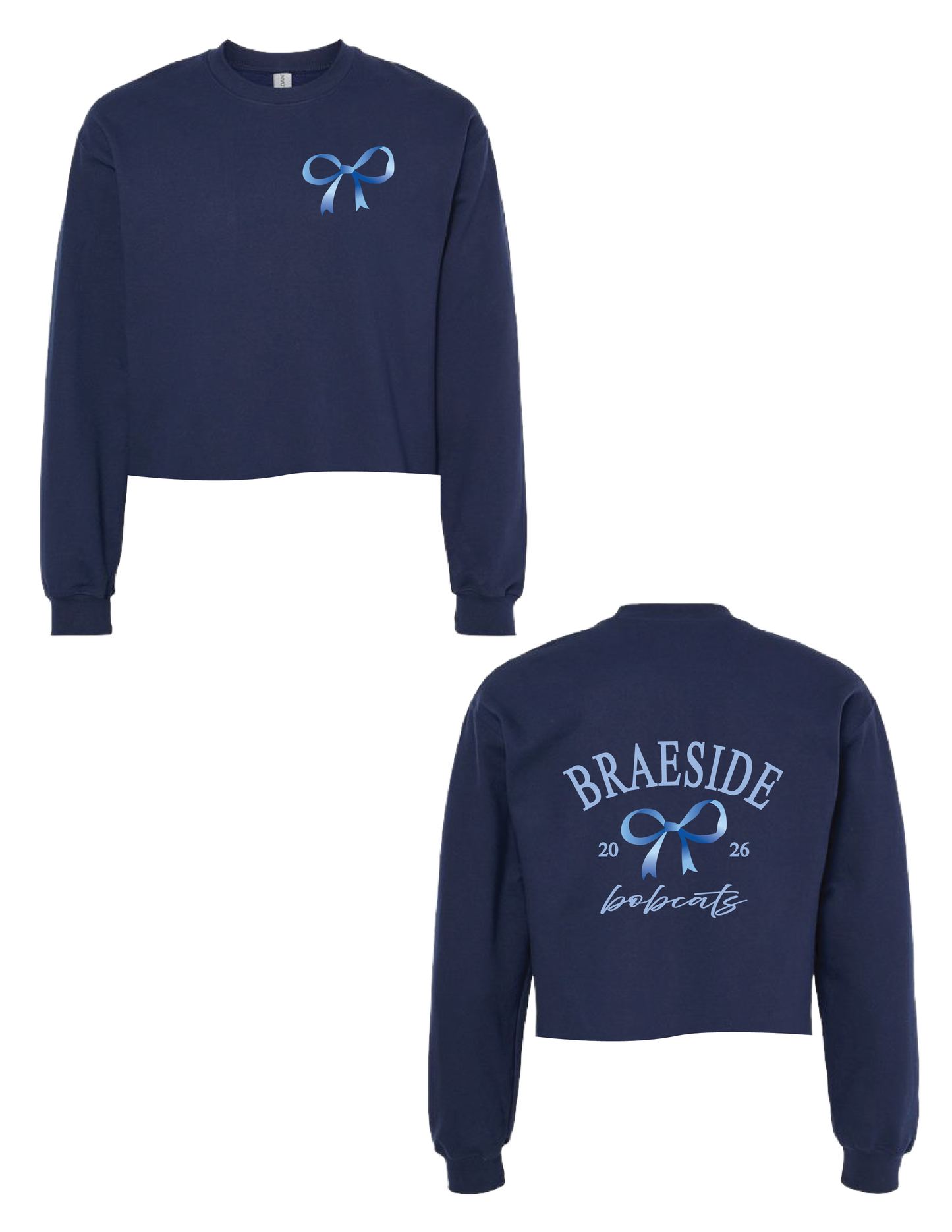 BRAESIDE Vintage Bow Crew Neck