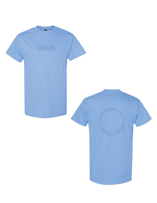 CLARENDON HILLS Light Blue Monochrome Circle Tee