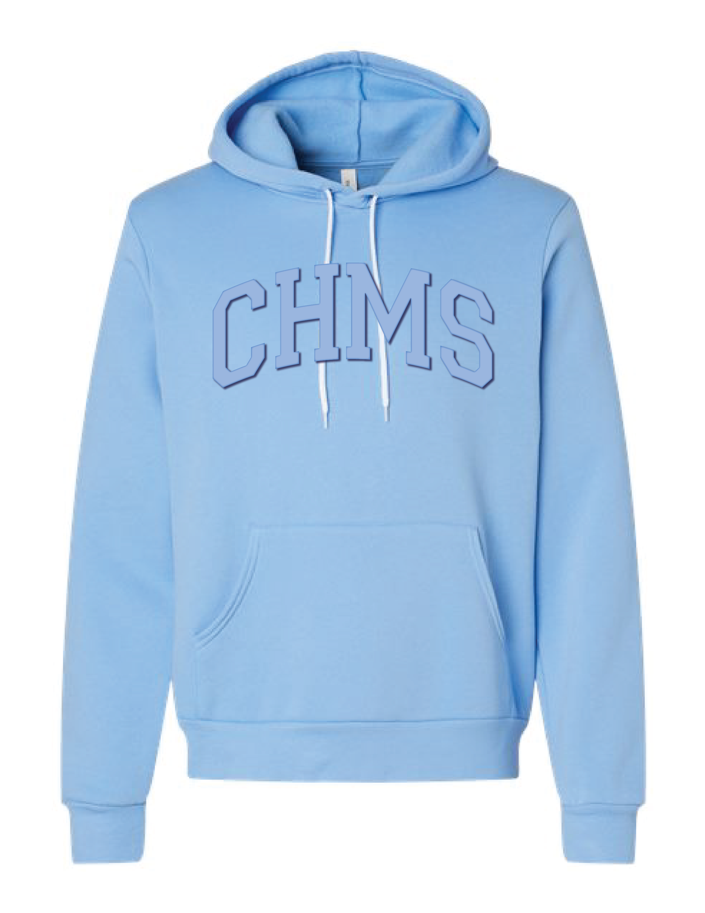 CLARENDON HILLS MIDDLE SCHOOL Monochrome Puff Hooded Pullover