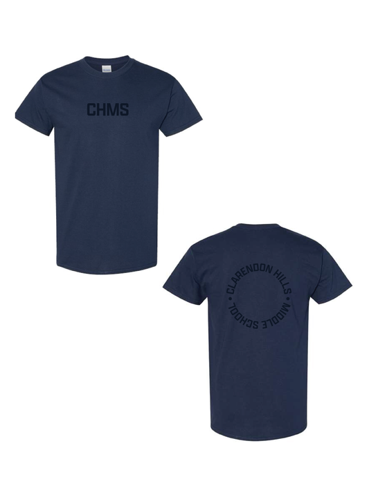 CLARENDON HILLS Navy Monochrome Circle Tee