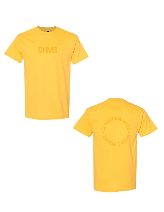 CLARENDON HILLS Yellow Monochrome Circle Tee