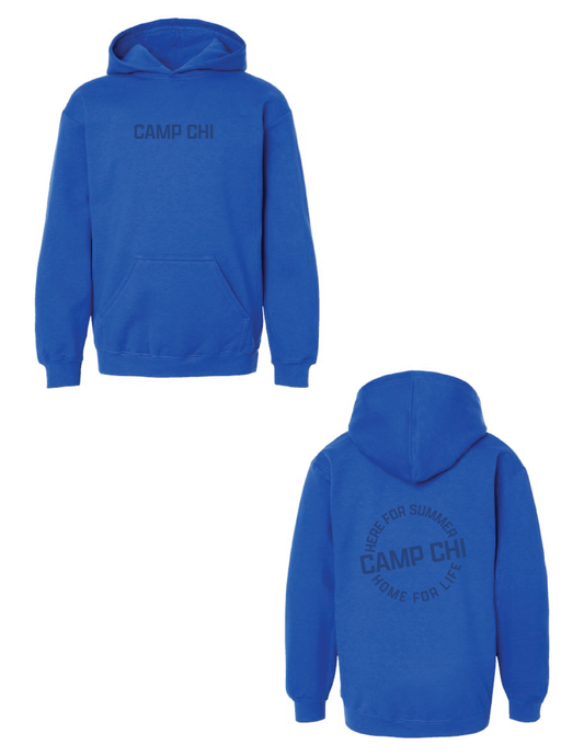 CAMP CHI Monochrome Circle Hooded Pullover