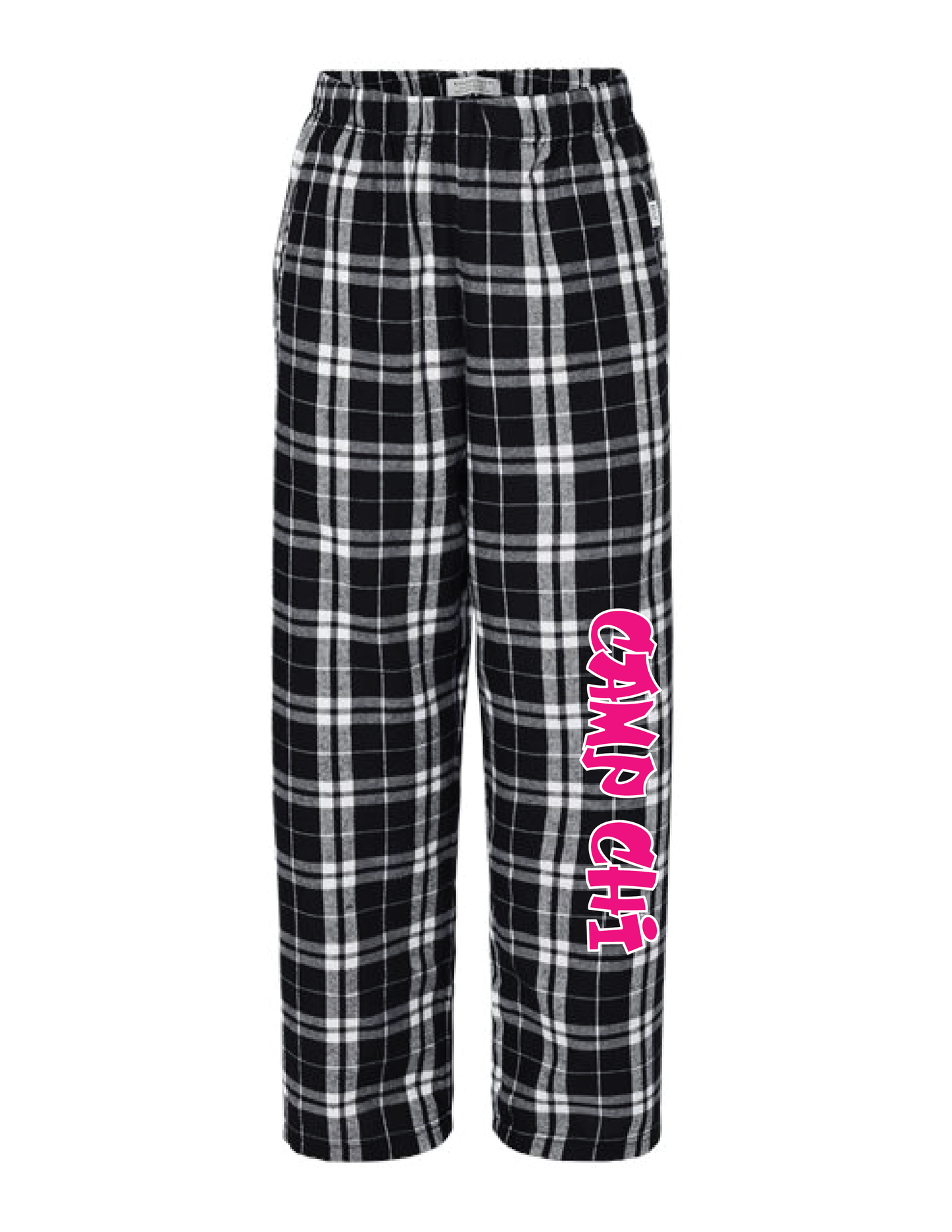 CAMP CHI Pink Graffiti Flannel Pants