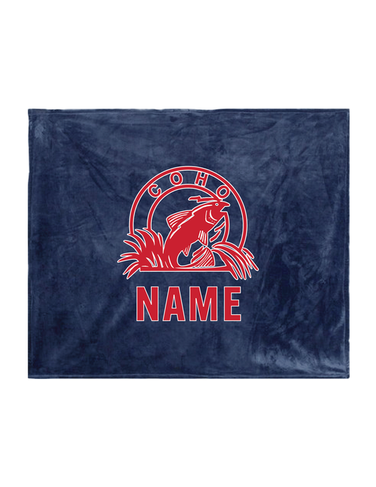 COHO SWIM CLUB Personalized Logo Blanket