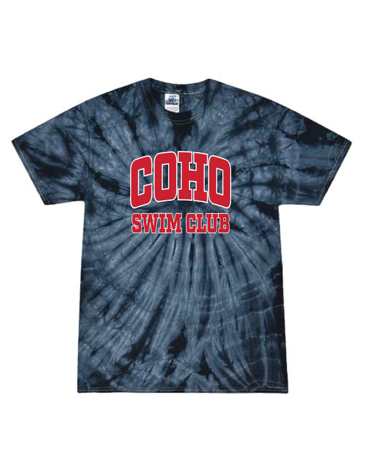 COHO SWIM CLUB Tie Dye Campus Tee