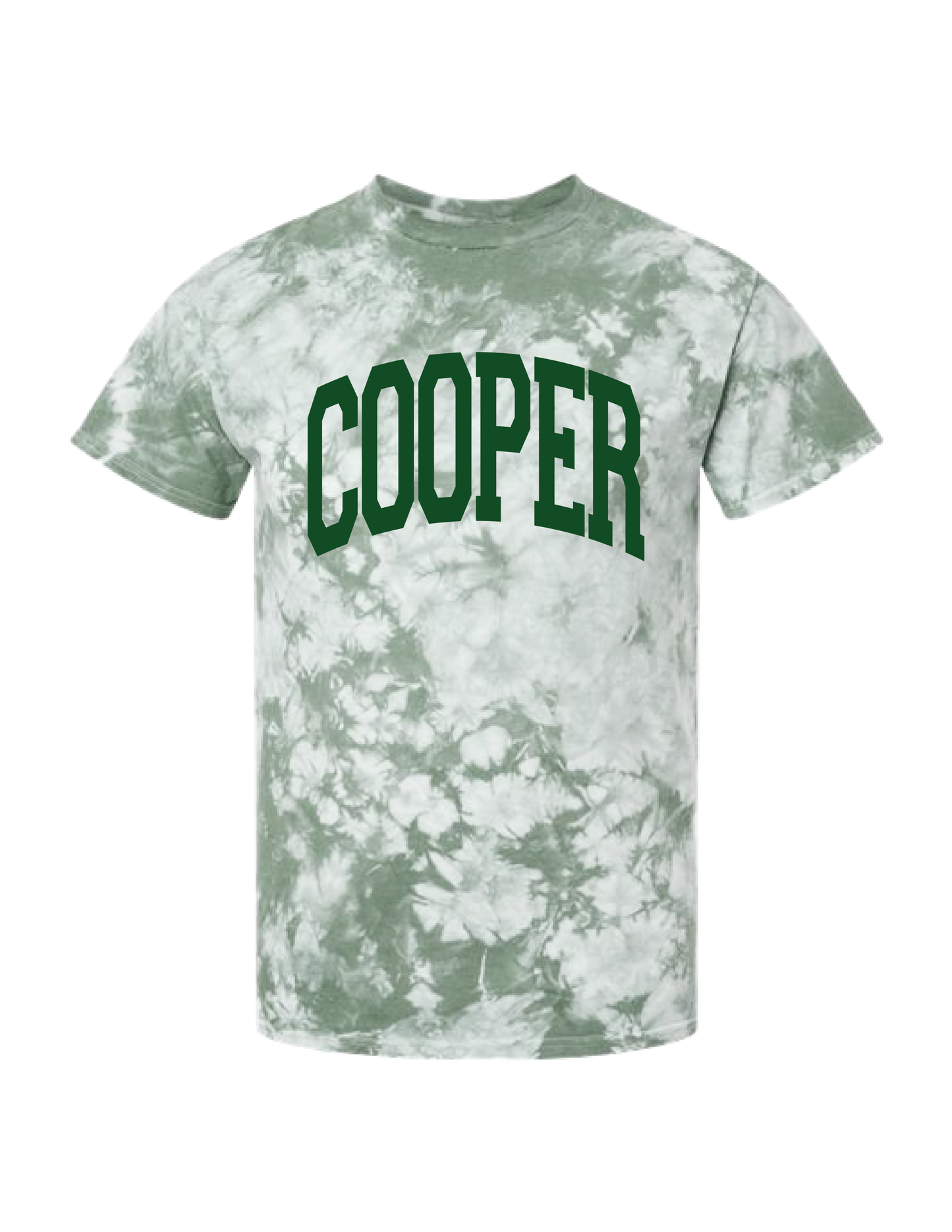 COOPER Collegiate Tie Dye Tee
