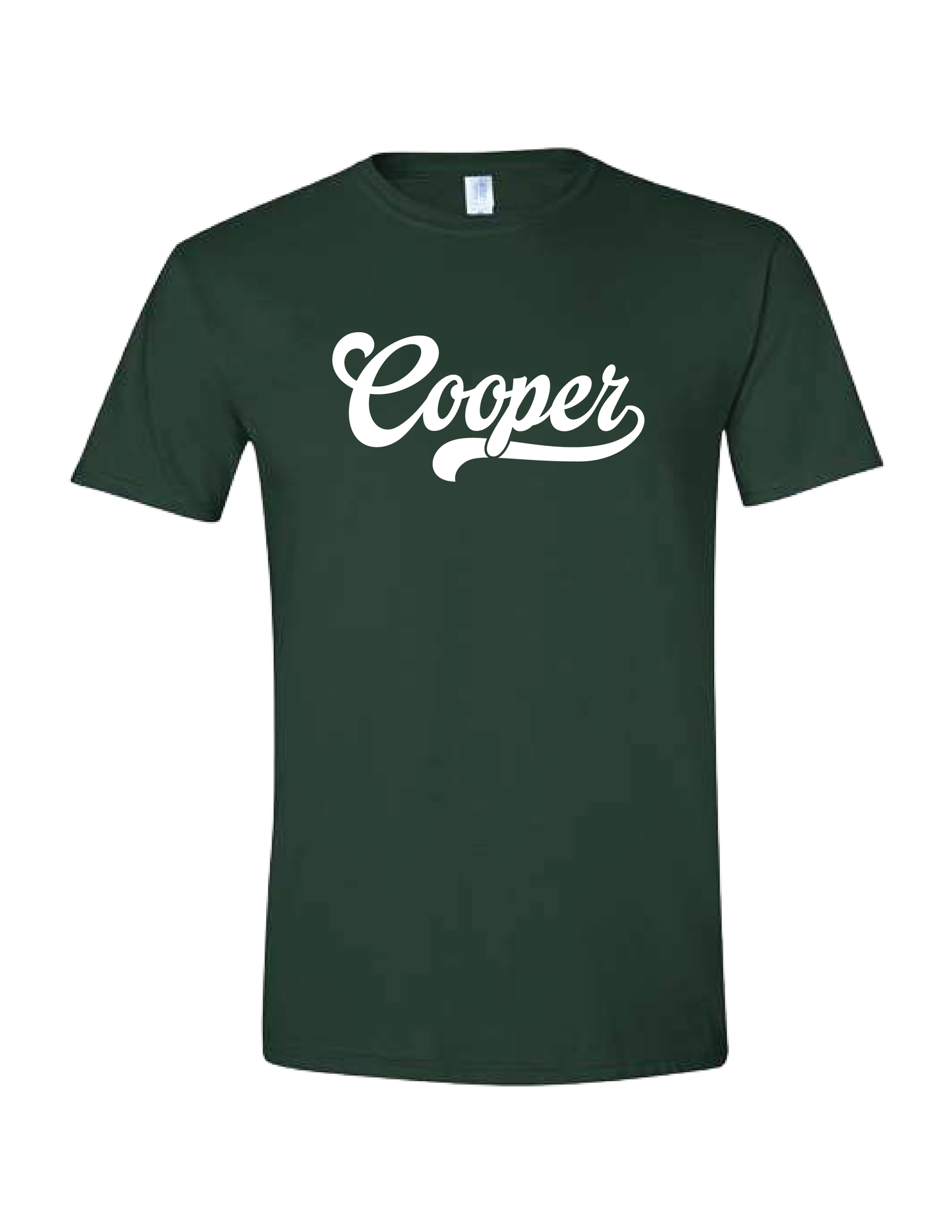 COOPER Classic Script Green Tee