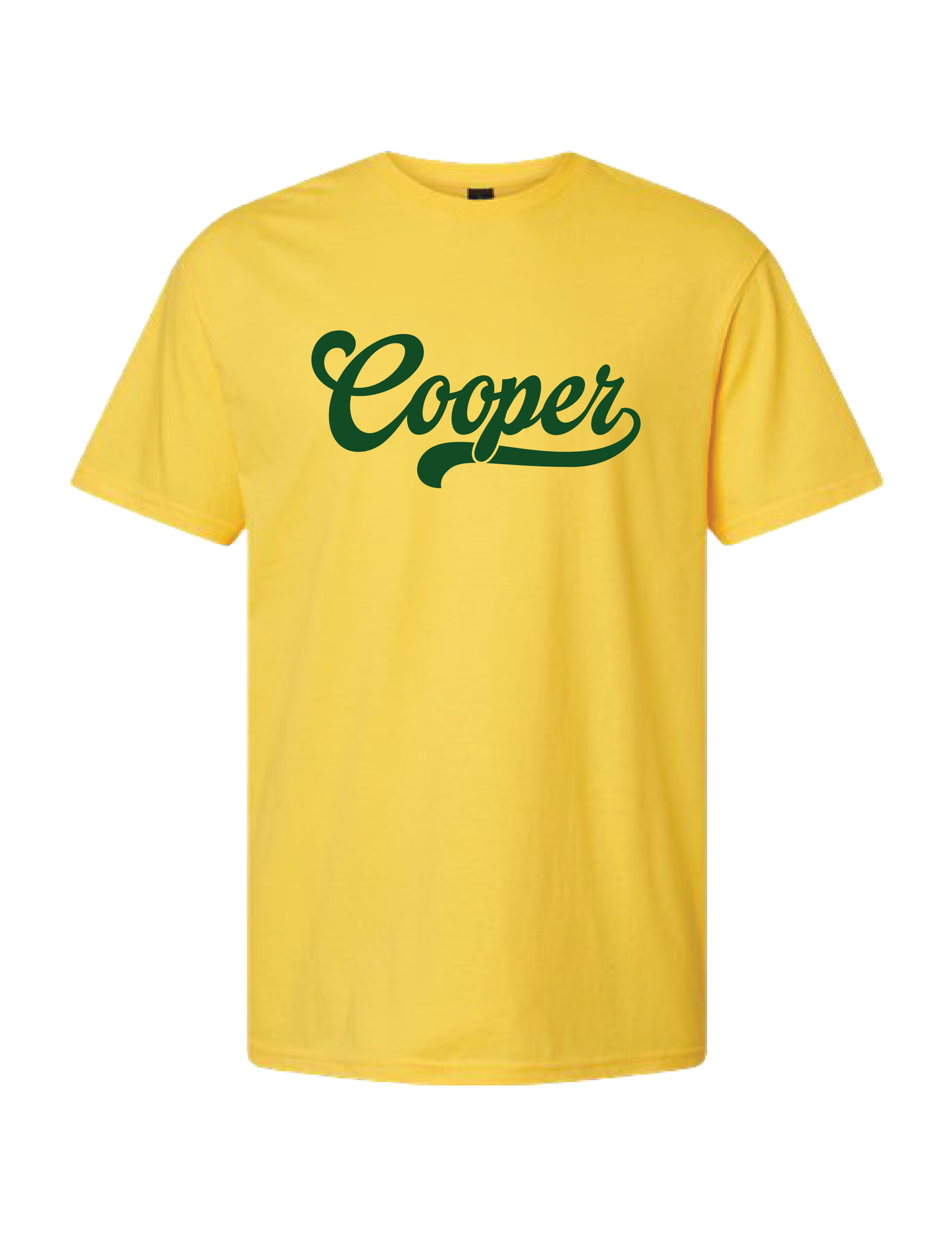 COOPER Classic Script Yellow Tee