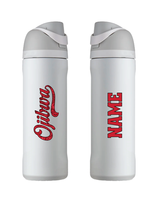 CUSTOM Camo Script Personalized Water Bottle
