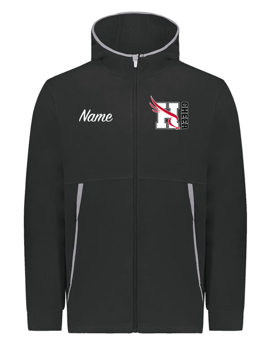 FALCONS CHEER Embroidered Logo Hooded Fleece Jacket