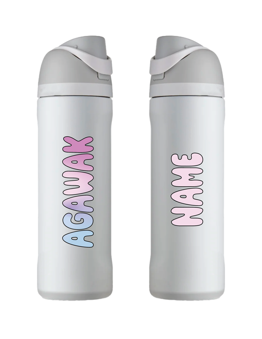 CUSTOM Ombre Bubble Personalized Water Bottle