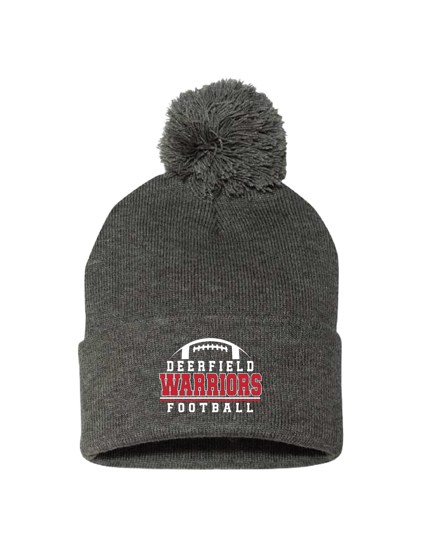 DHS FOOTBALL Campus Embroidered Pom Beanie