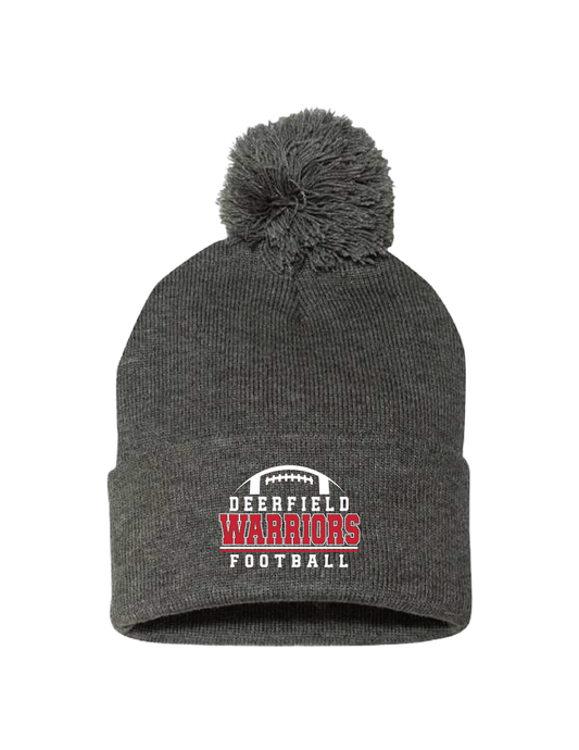 DHS FOOTBALL Campus Embroidered Pom Beanie