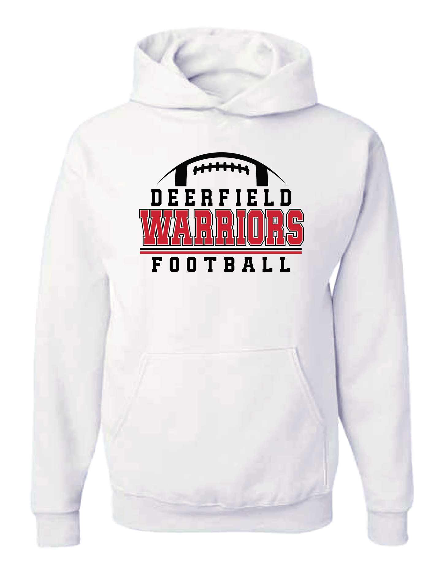 DHS FOOTBALL Campus White Hooded Pullover