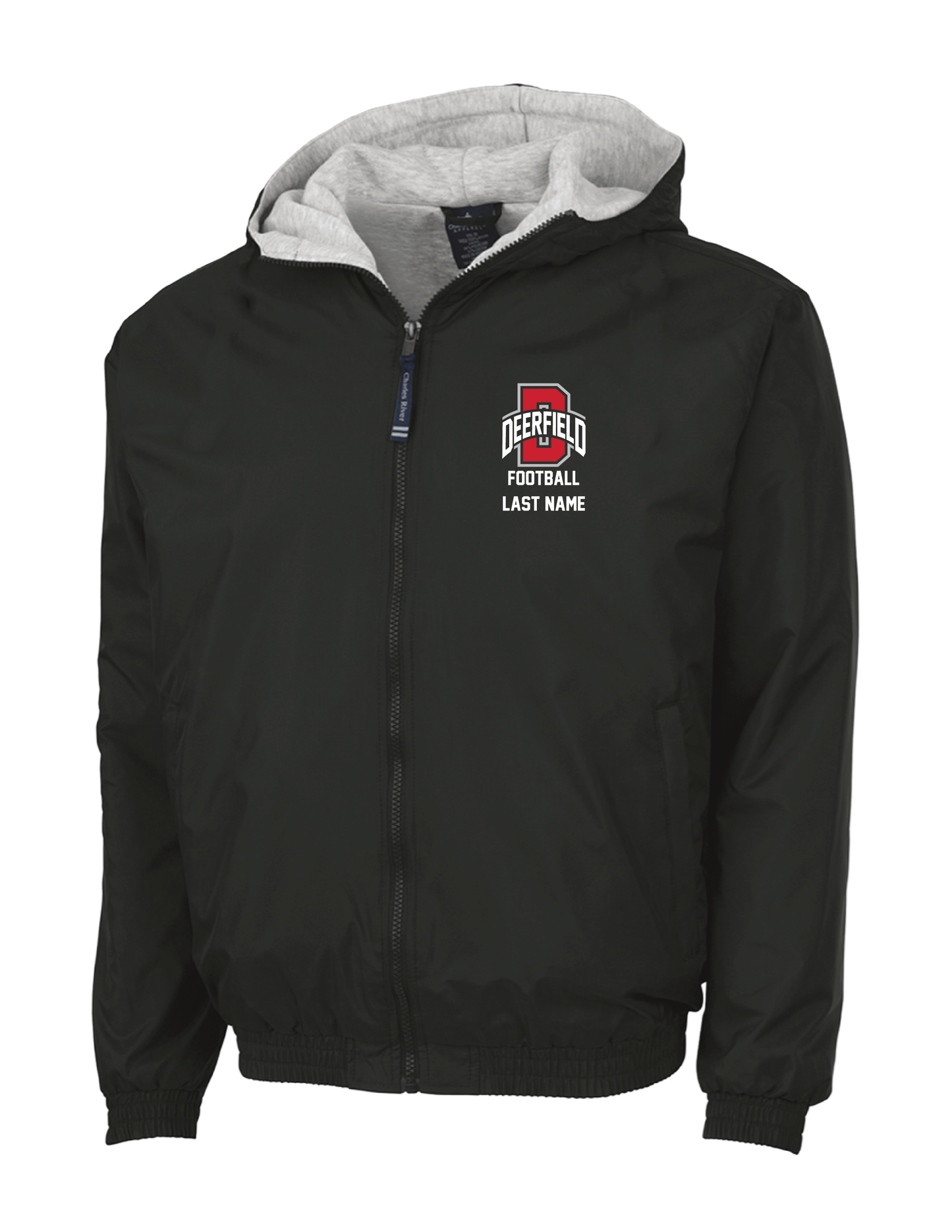 DHS FOOTBALL D Personalized Embroidered Full Zip Warm Up Jacket