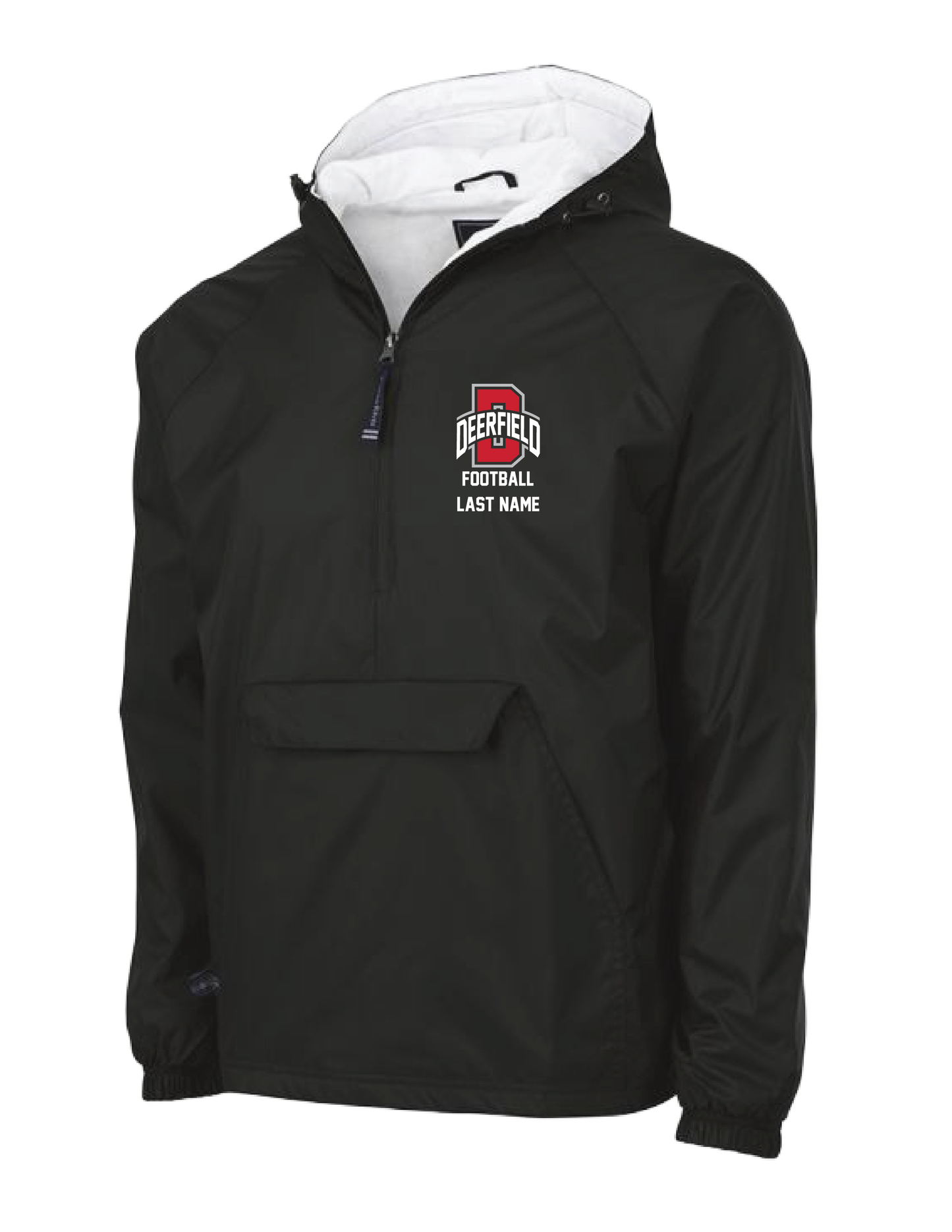 DHS FOOTBALL D Personalized Embroidered 1/4 Zip Warm Up Jacket