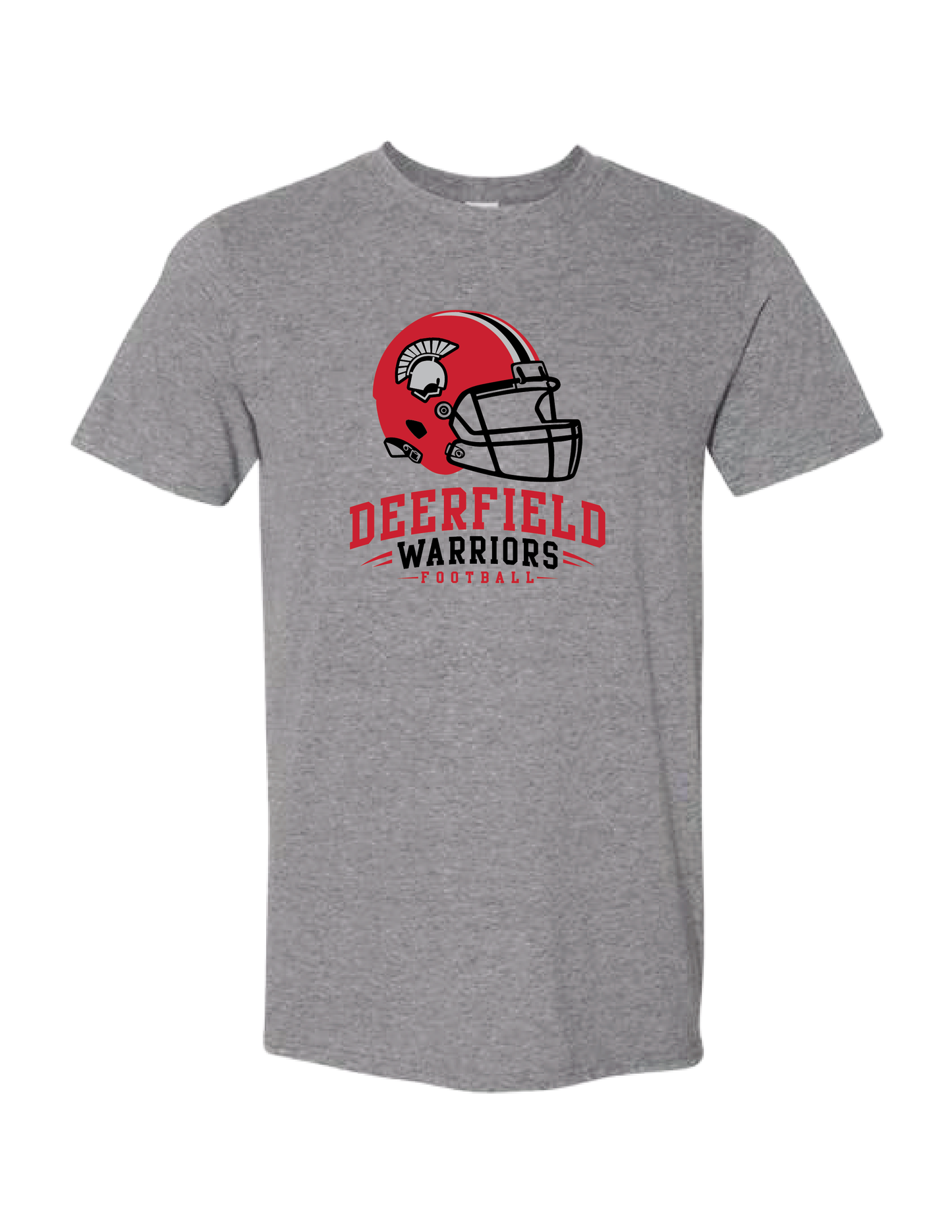 DHS FOOTBALL Helmet Grey Tee