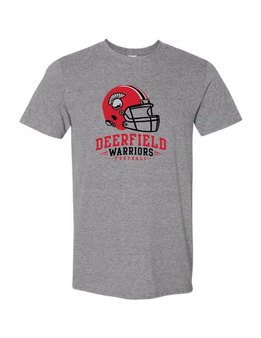 DHS FOOTBALL Helmet Grey Tee