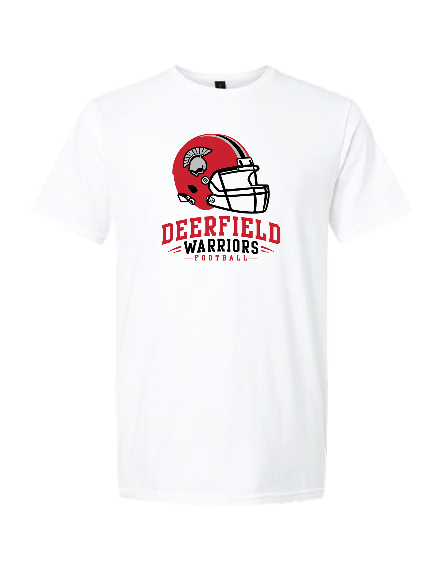 DHS FOOTBALL Helmet White Tee