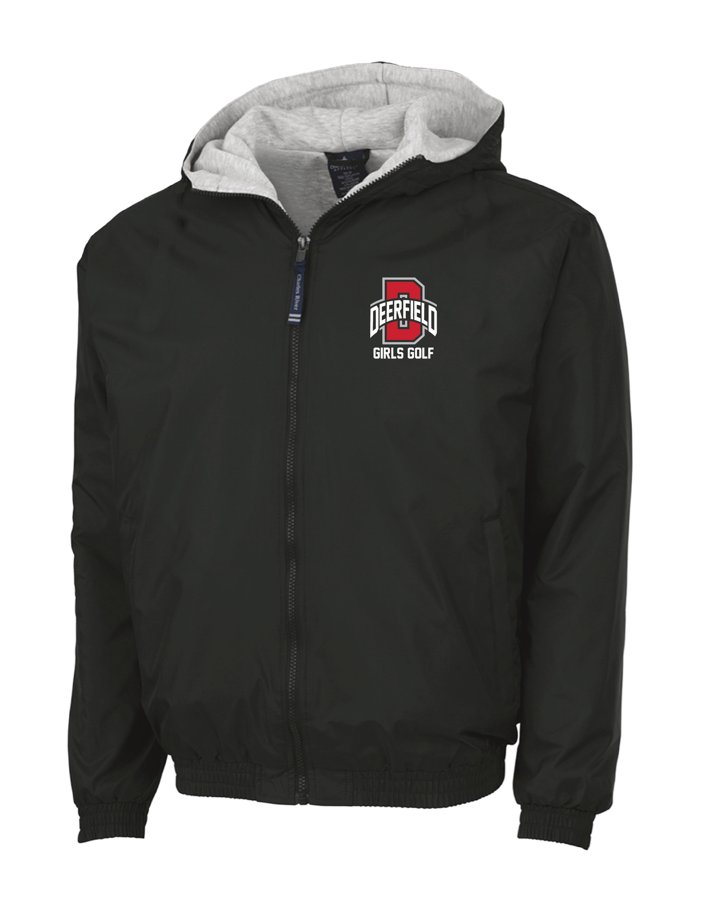 DHS GOLF Personalized D Embroidered Full Zip Warm Up Jacket