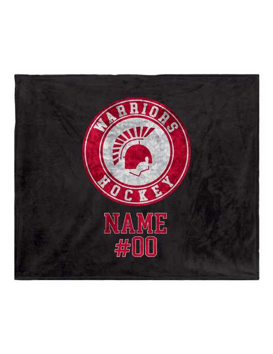 DHS HOCKEY Circle Personalized Fleece Blanket