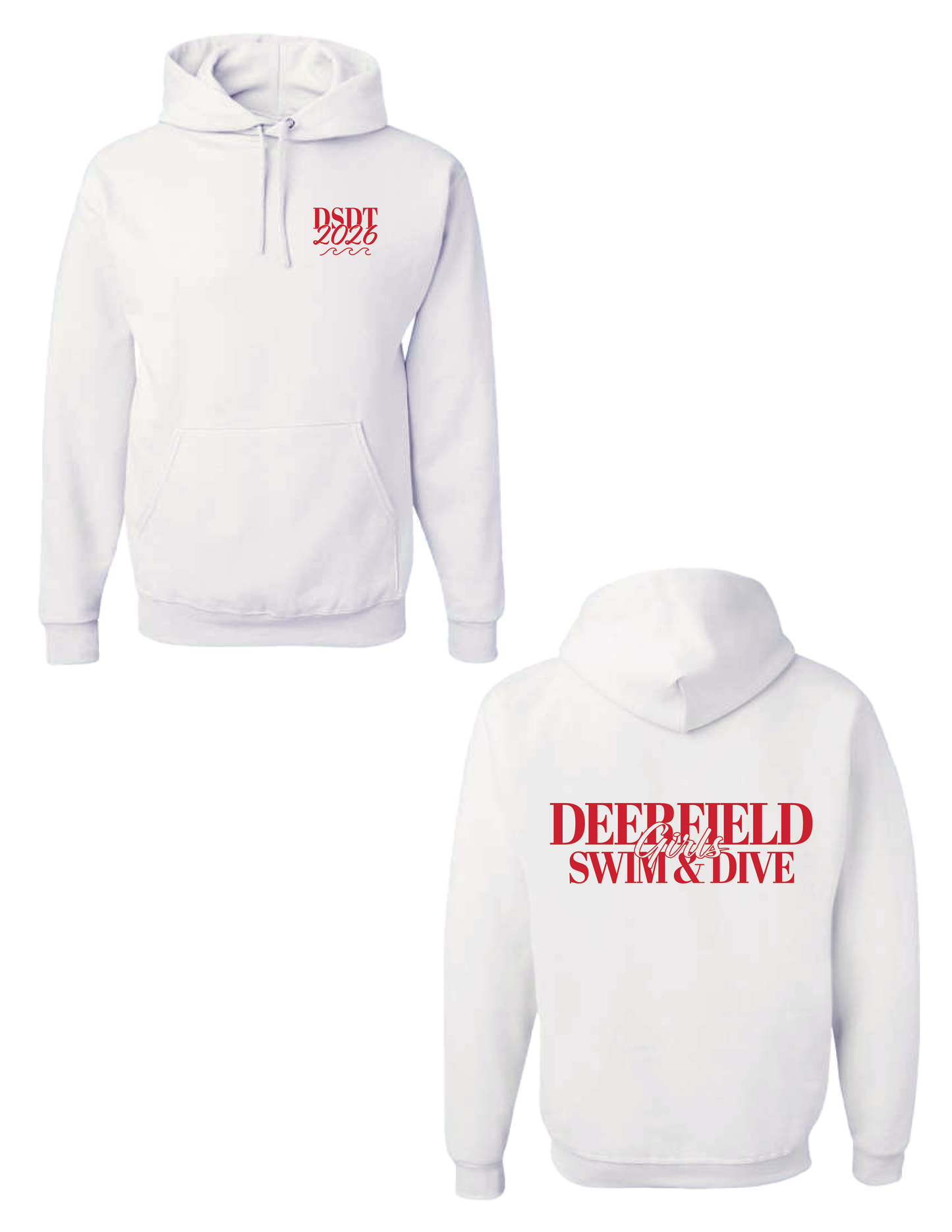 DHS SWIMMING & DIVING Wave Hooded Pullover