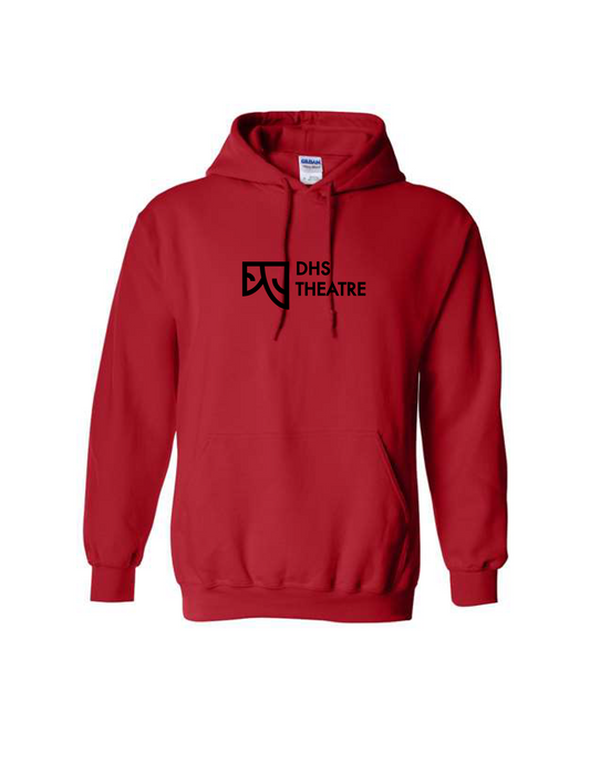 DHS THEATRE Red Logo Hooded Pullover