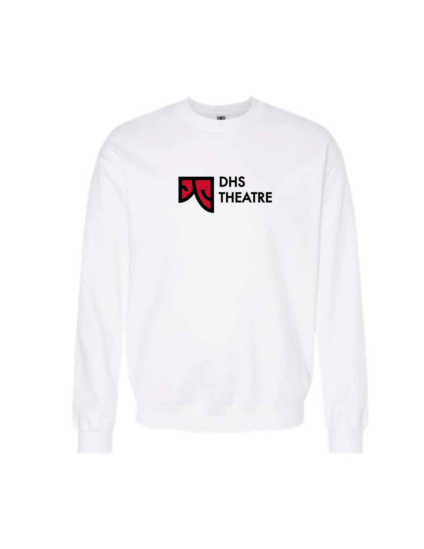 DHS THEATRE White Logo Crew Neck Pullover