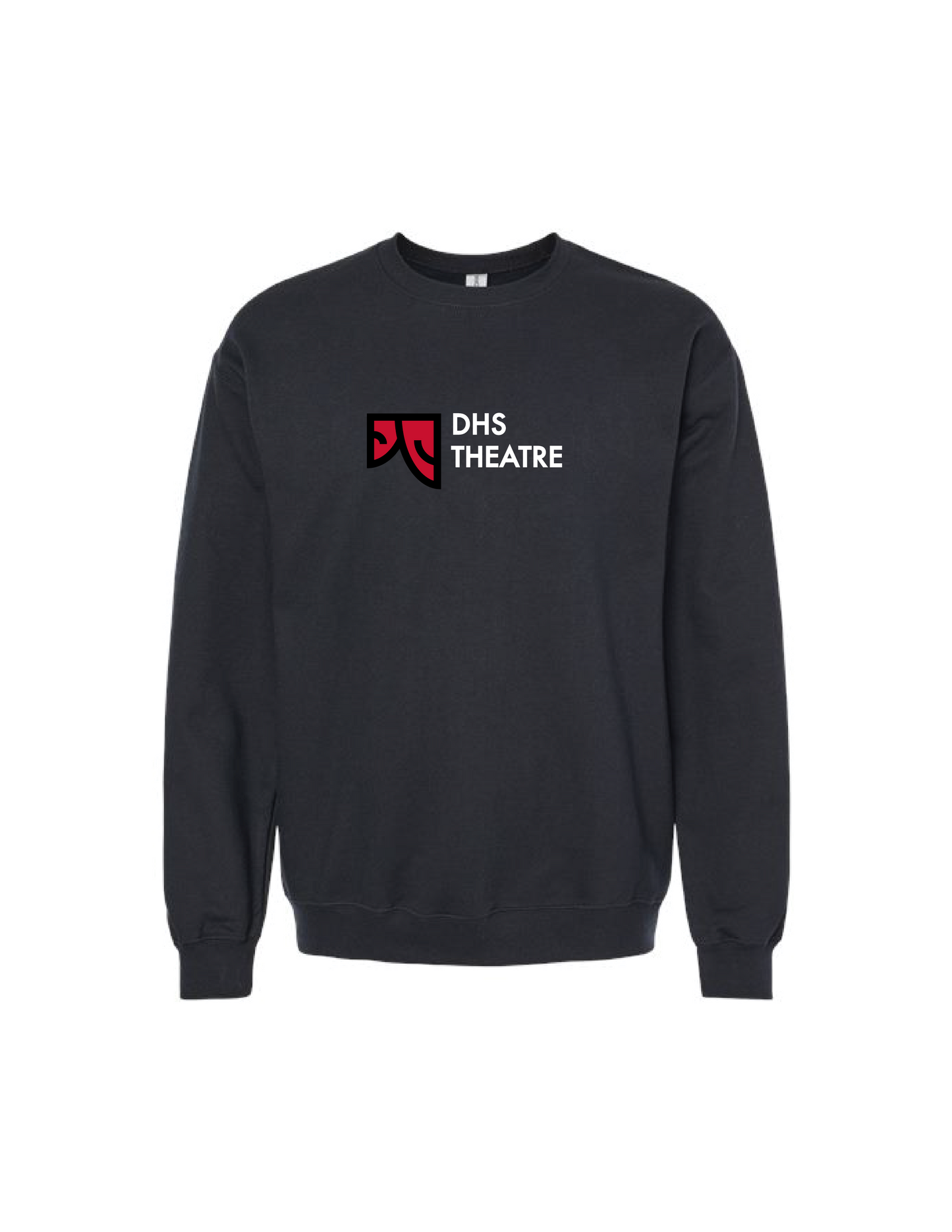 DHS THEATRE Black Logo Crew Neck Pullover