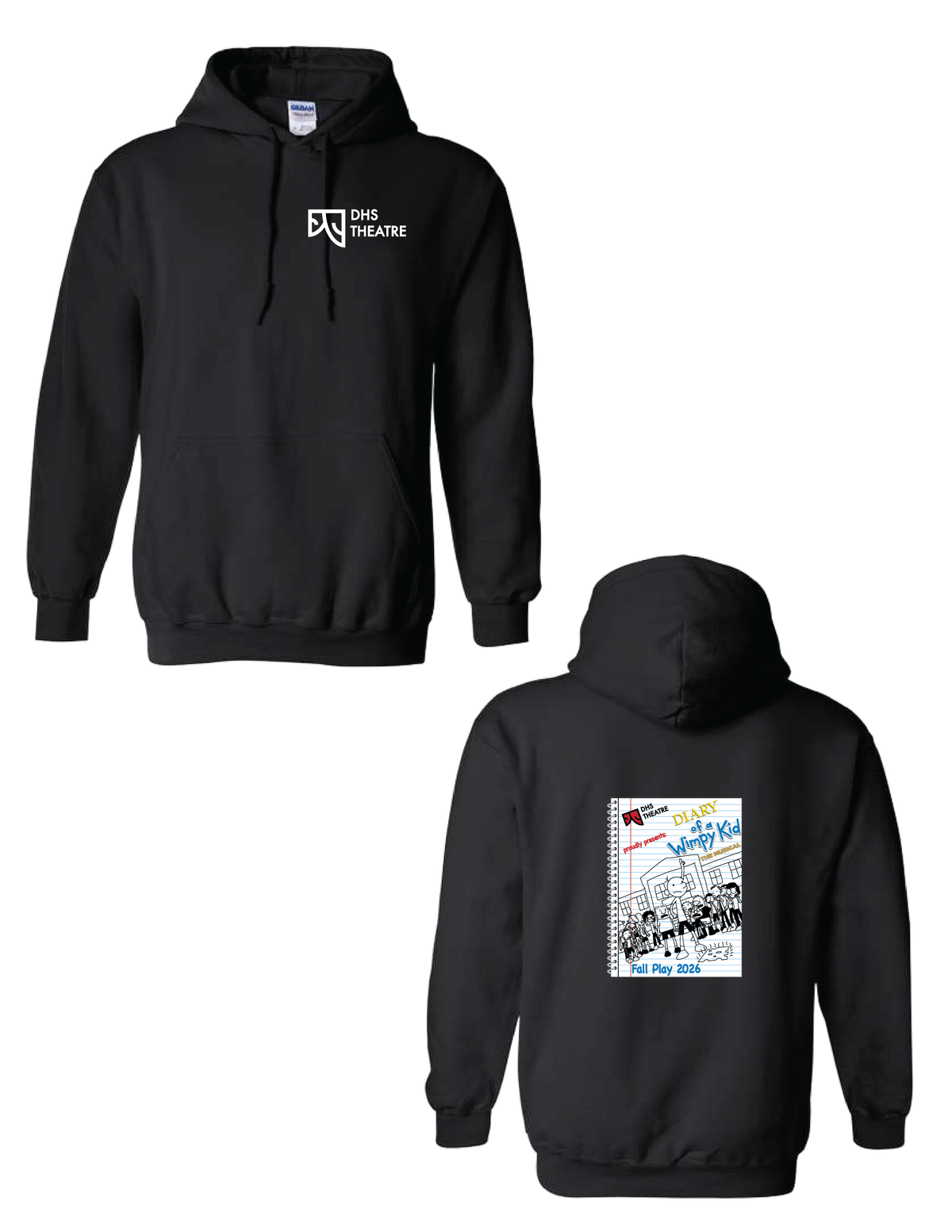 DHS THEATRE Diary of a Wimpy Kid Hooded Pullover