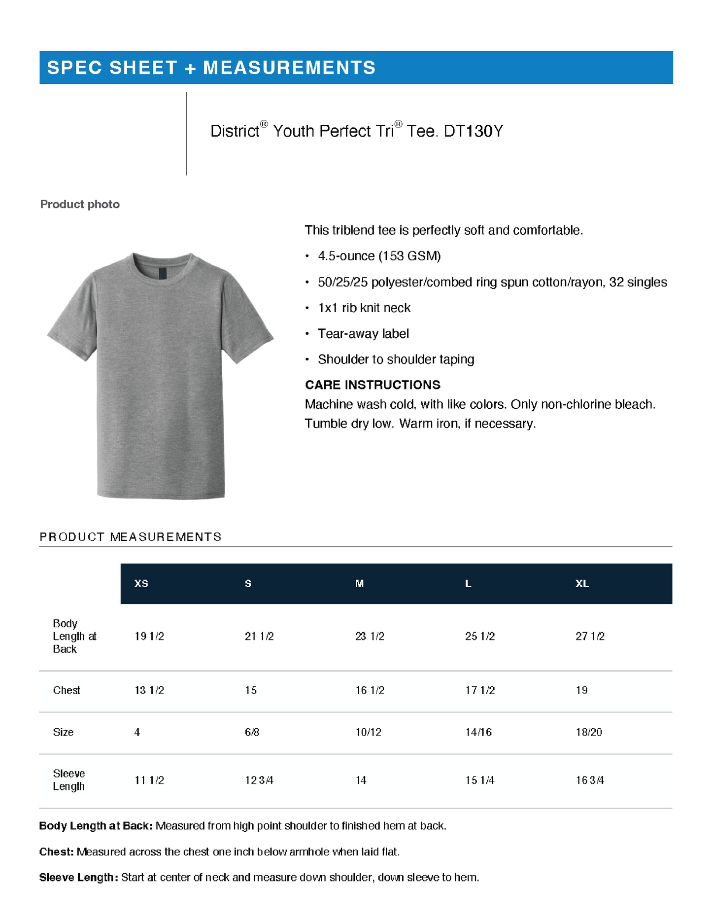 GLENVIEW JR. TITANS GIRLS FLAG Logo Grey Tee