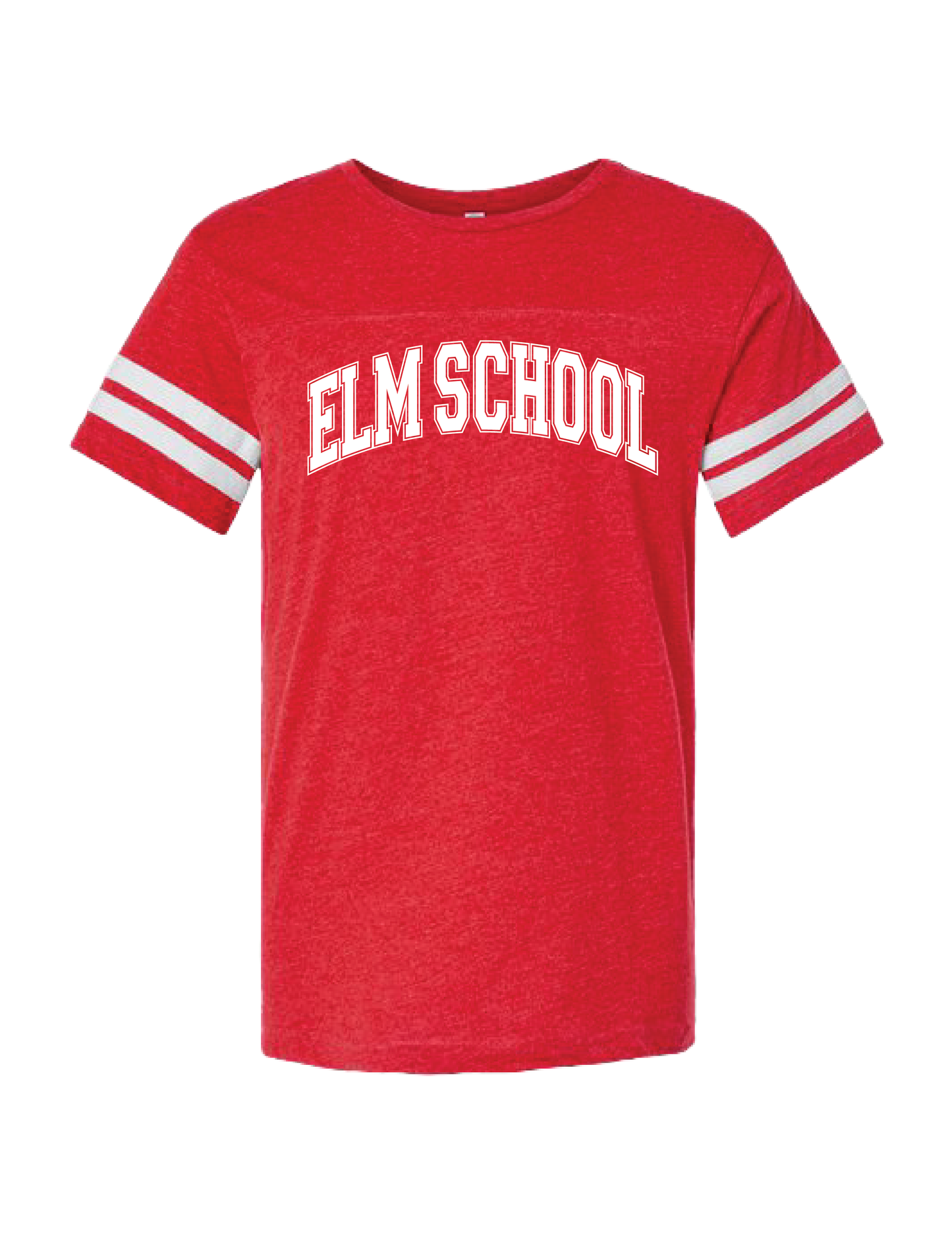 ELM SCHOOL Outline Football Jersey Tee