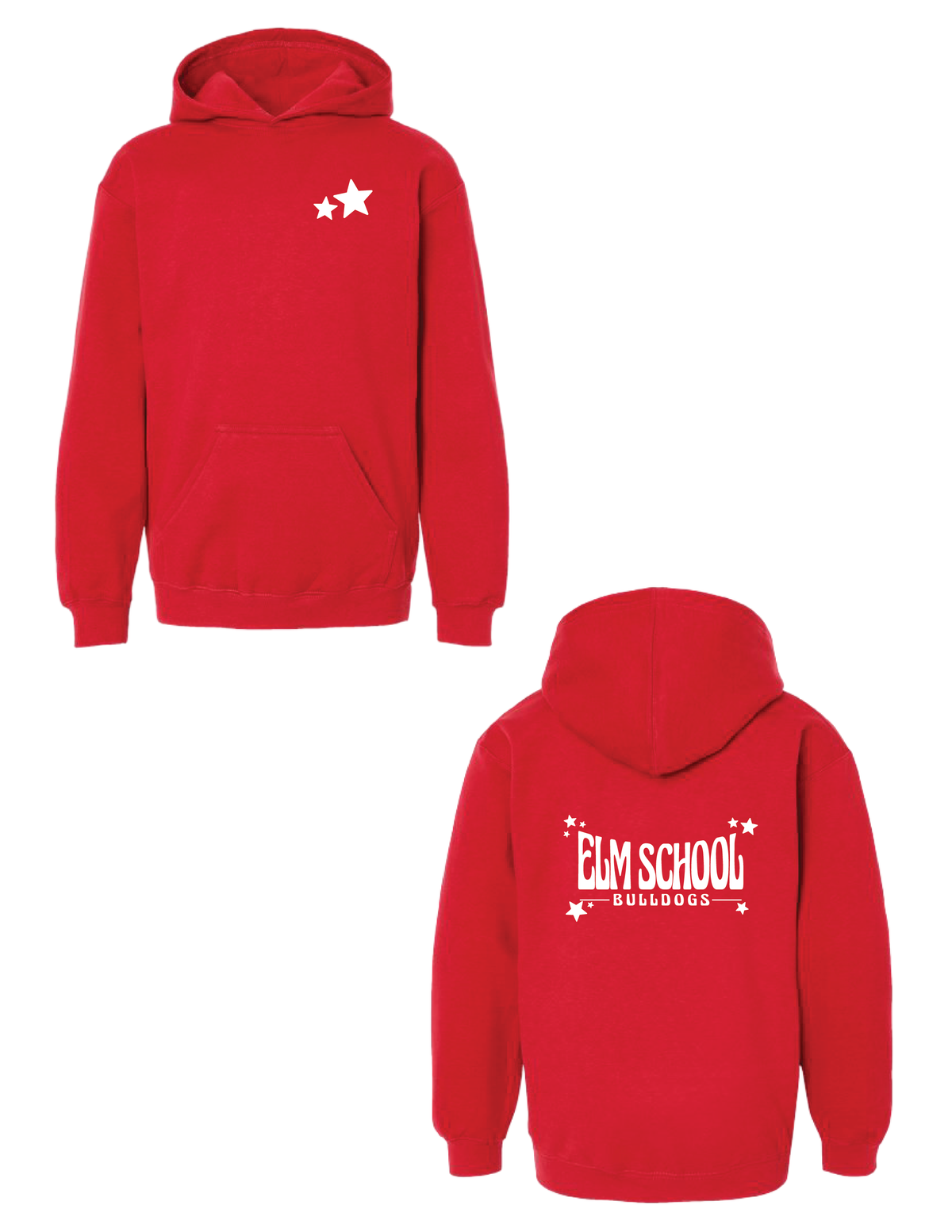 ELM SCHOOL Star Hooded Pullover